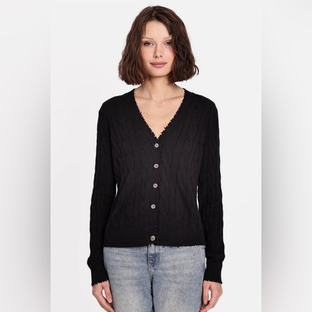 Mimi Rose 100% cashmere cable knit cardigan